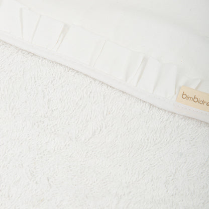 Capa de baño bebé 100x100 Stone Washed Blanco - Bimbidreams