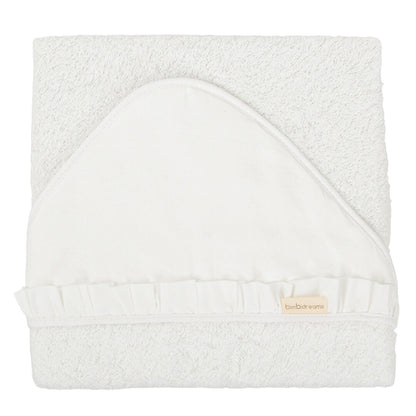 Capa de baño bebé 100x100 Stone Washed Blanco - Bimbidreams