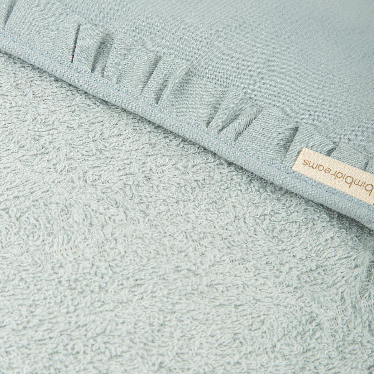 Capa de baño bebé 100x100 Stone Washed Azul - Bimbidreams
