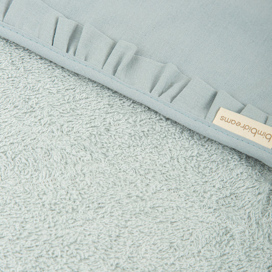 Capa de baño bebé 100x100 Stone Washed Azul - Bimbidreams