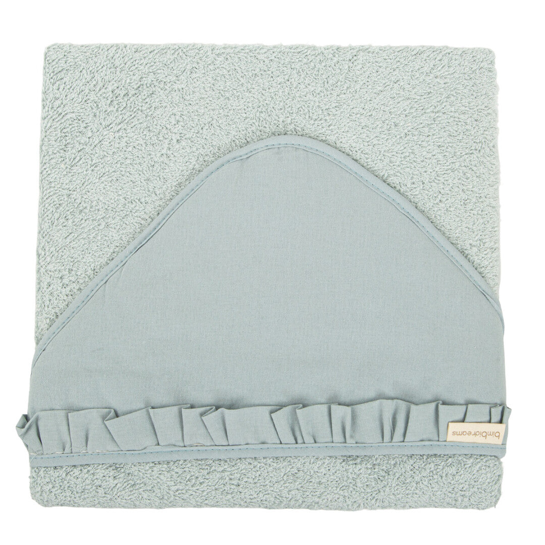 Capa de baño bebé 100x100 Stone Washed Azul - Bimbidreams