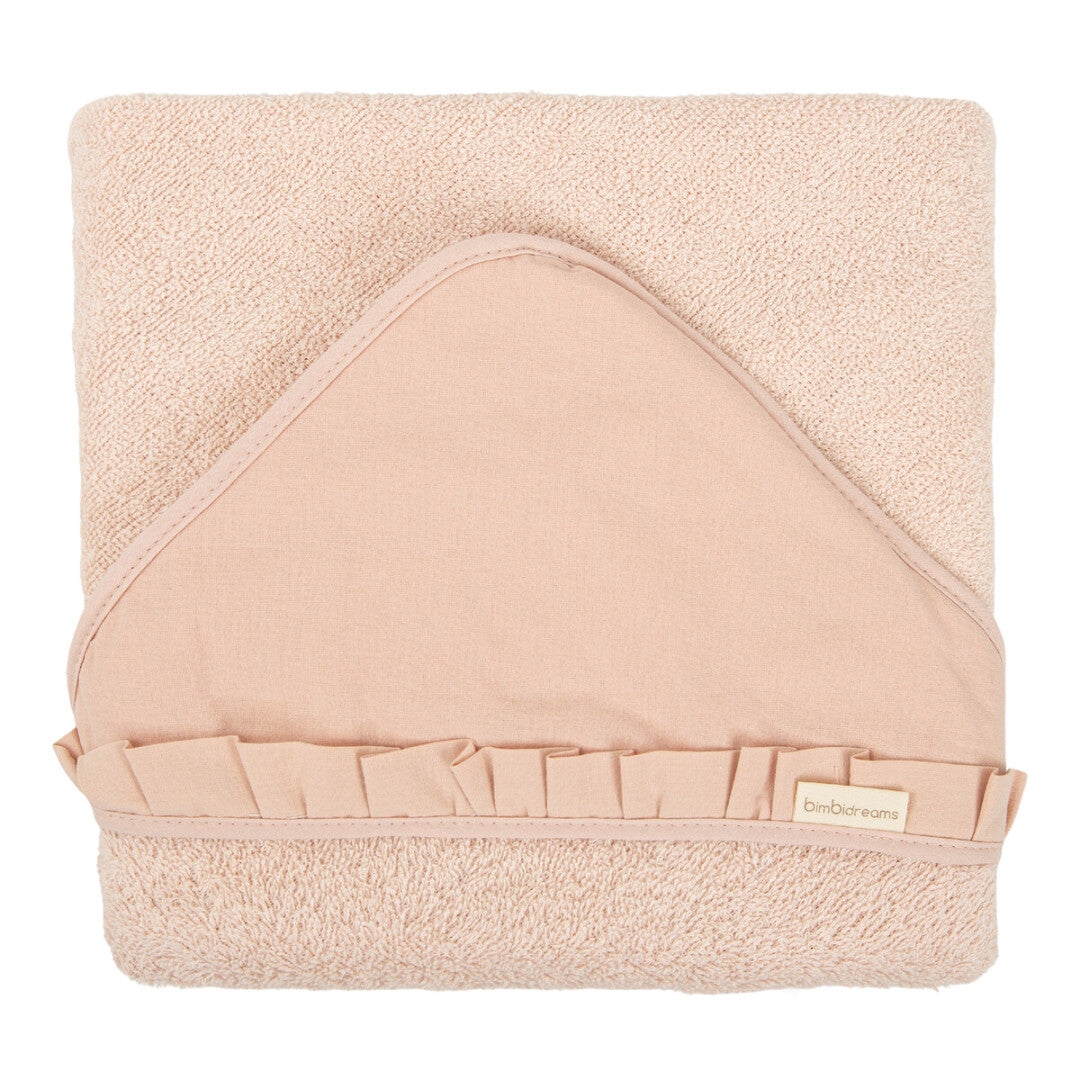 Capa de baño bebé 100x100 Stone Washed Rosa - Bimbidreams