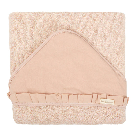 Capa de baño bebé 100x100 Stone Washed Rosa - Bimbidreams