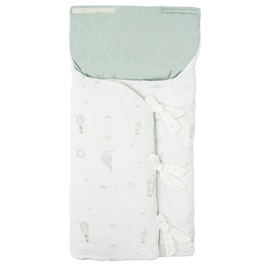 Saco arrullo con capucha Blue Sky - Bimbidreams
