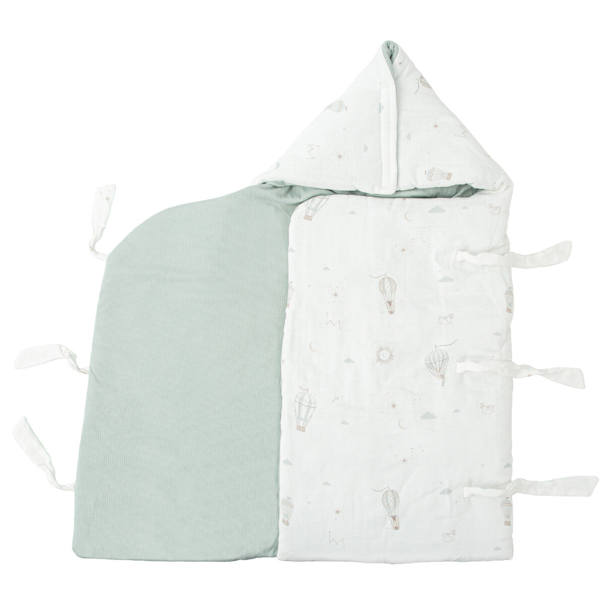 Saco arrullo con capucha Blue Sky - Bimbidreams