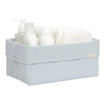 Cesta grande almacenaje puro azul - Little Dutch