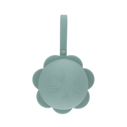 Portachupetes Silicona Flor Light Sage - Tutete