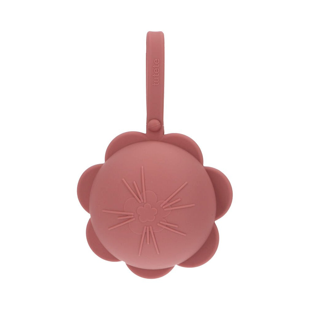 Portachupetes Silicona Flor Brick Dus - Tutete