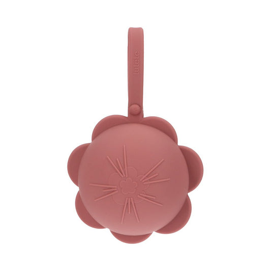 Portachupetes Silicona Flor Brick Dus - Tutete