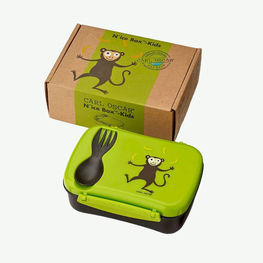 Caja de Almuerzo N'ice Box Kids Mono Lime - Carl Oscar