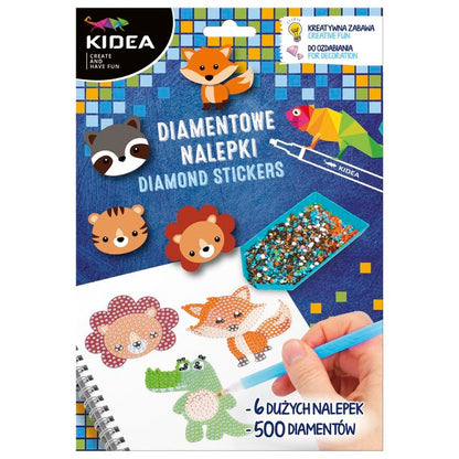 Set de pegatinas con diamantes adhesivos animales - Kidea