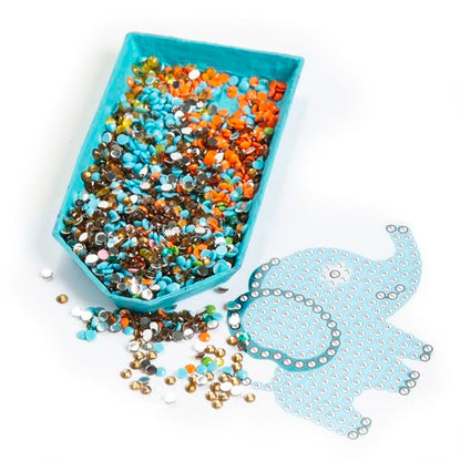 Set de pegatinas con diamantes adhesivos animales - Kidea