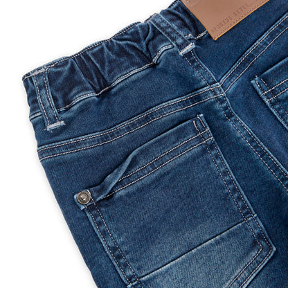 Pantalón denim punto blue básico niño - Boboli