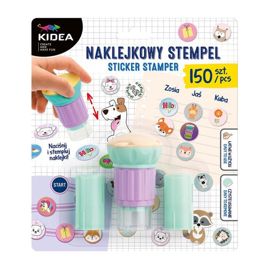 Set de sello con 150 pegatinas - Kidea