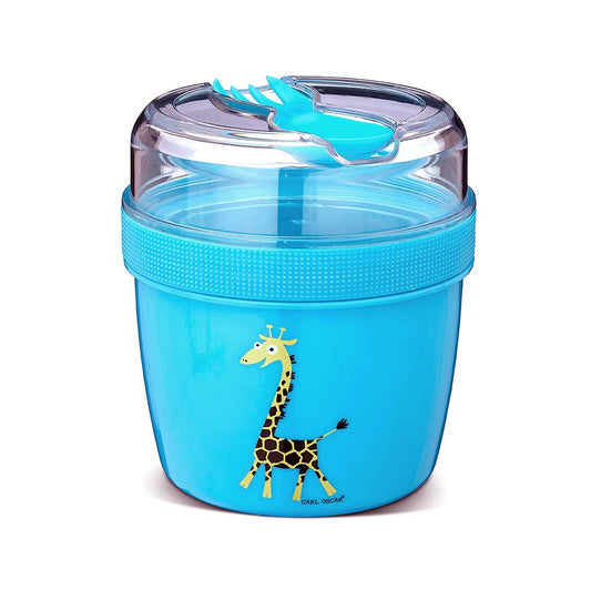 Fiambrera Snack N'ice Cup L Jirafa Turquesa - Carl Oscar