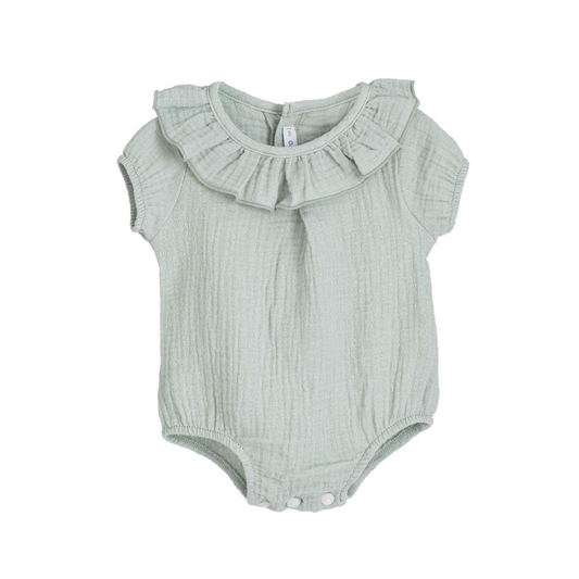 Pelele bebé bambula Verde Agua Alborán - Calamaro