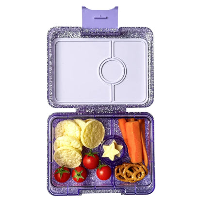 Caja almuerzo snack 3C Glitter Purple - Yumbox