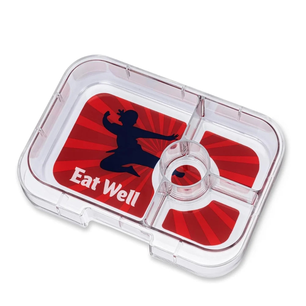 Caja almuerzo panino 4C Ninja Blue Kung Fu - Yumbox