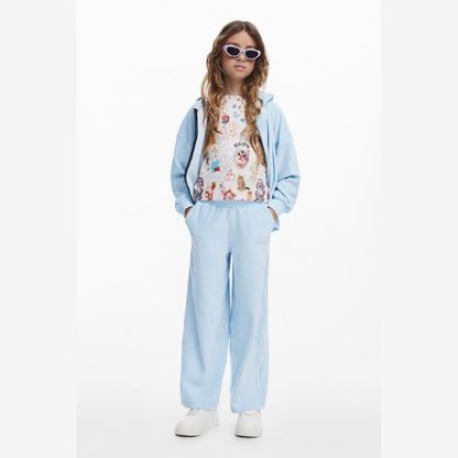 Pantalón felpa strass - Desigual