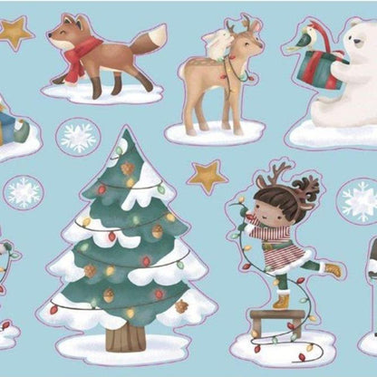 Set pegatinas Navidad - Little Dutch