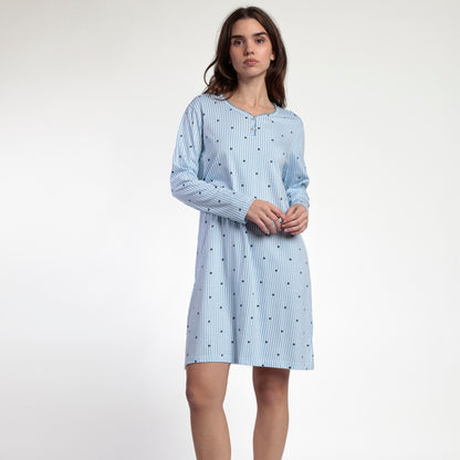 Camisola manga larga Stripes and Stars azul - Admas