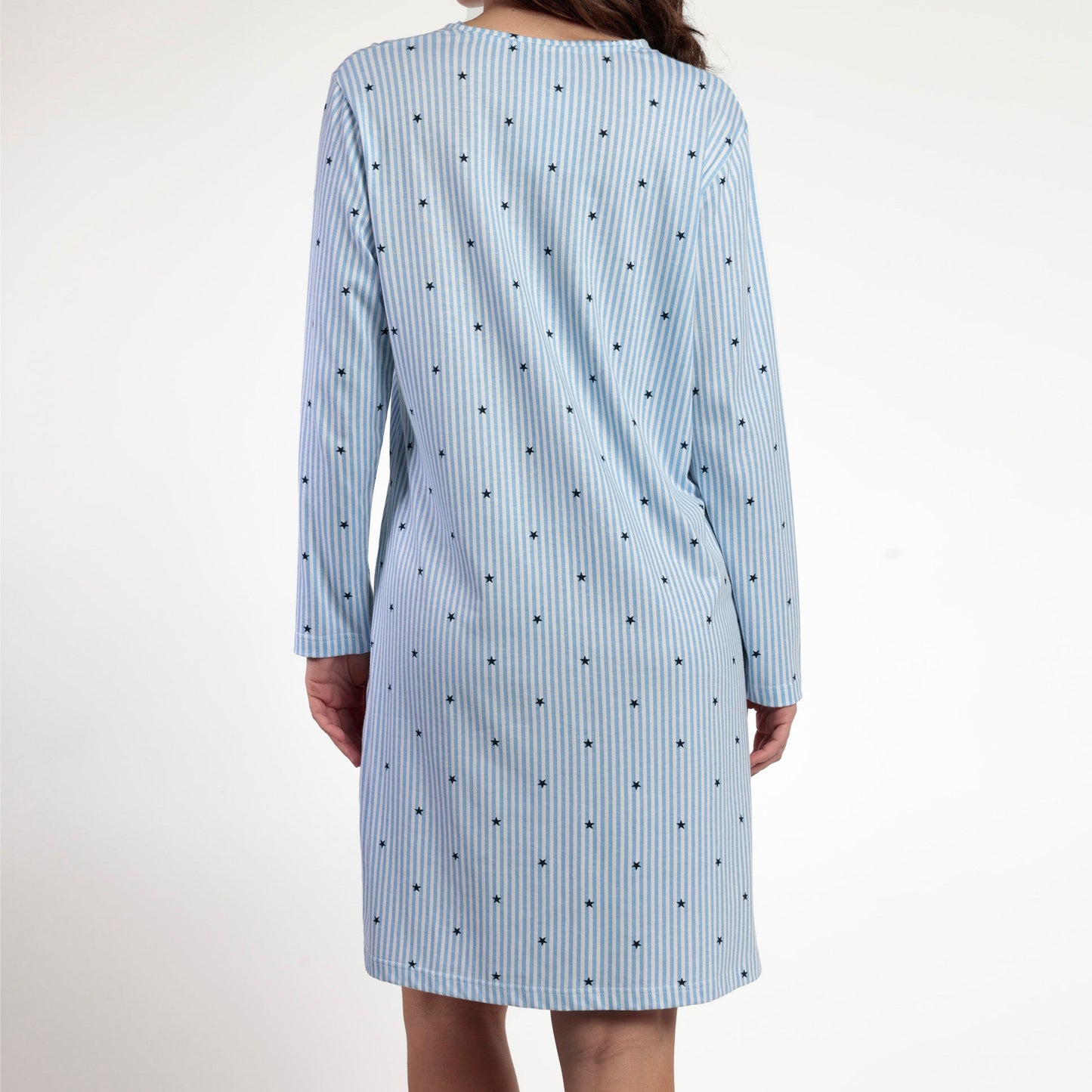 Camisola manga larga Stripes and Stars azul - Admas