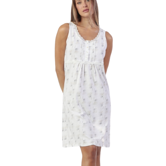 Camisola Sin mangas White & Grey - Admas