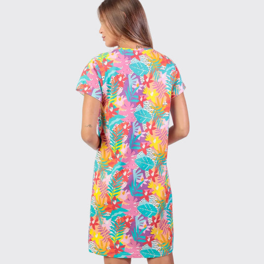 Camisola Mangas Corta Tropical Summer - Admas