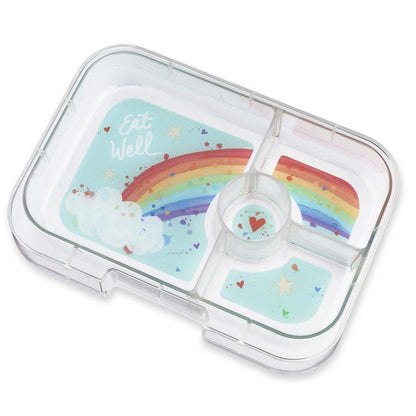 Caja almuerzo panino 4C aqua Rainbow - Yumbox