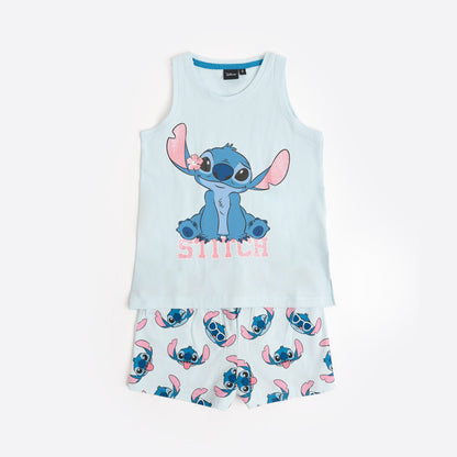 Pijama niña sin manga Stitch - Admas