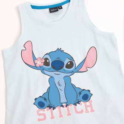 Pijama niña sin manga Stitch - Admas