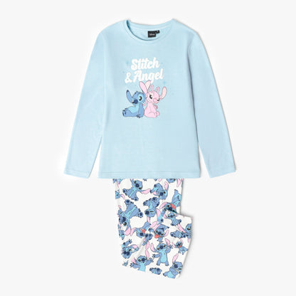 Pijama manga larga Stitch y Ángel niña - Admas