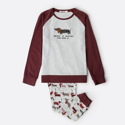 Pijama manga Dogs Home niño - Admas