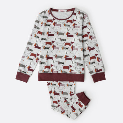 Pijama manga Dogs Home niña - Admas
