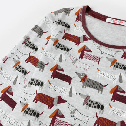 Pijama manga Dogs Home niña - Admas
