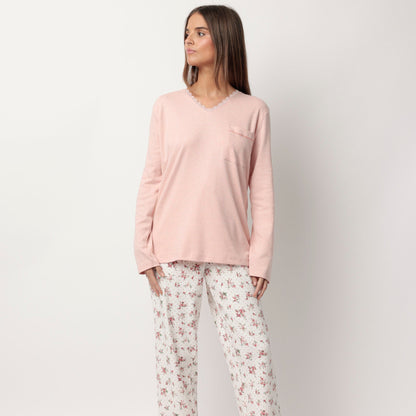 Pijama manga larga Dots and Flowers - Admas