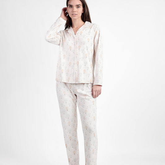 Pijama abotonado manga larga Enjoy Every Moments - Admas