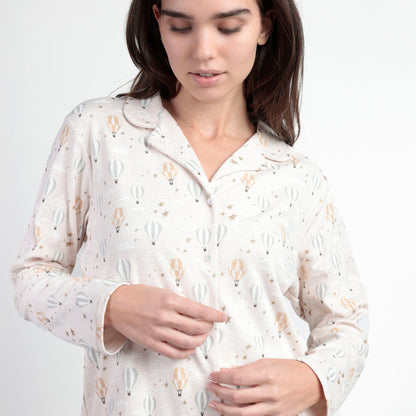 Pijama abotonado manga larga Enjoy Every Moments - Admas