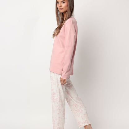 Pijama abotonado manga larga Toile De Jouy - Admas