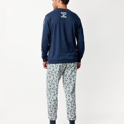 Pijama manga larga Aloha Stitch hombre - Admas