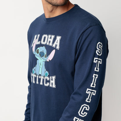 Pijama manga larga Aloha Stitch hombre - Admas