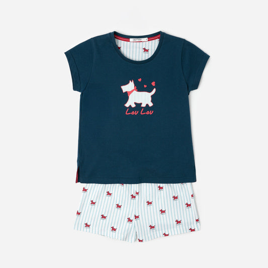 Pijama Manga Corta Lou Lou Stripes Niña - Admas