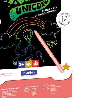 Pizarra de dibujo y escritura LCD Unicorn MierEdu