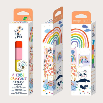 Crayones Cubo-Colores Arcoíris Haku Yoka