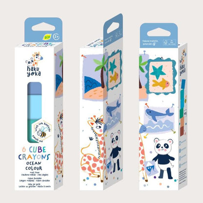 Crayones Cubo-Colores Océano Haku Yoka