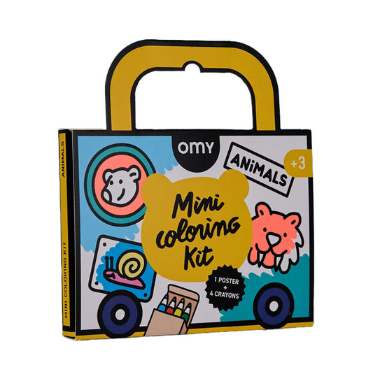 Mini pocket Animales para colorear - Omy