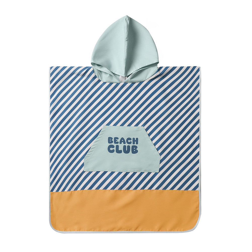Poncho de Playa Stripes Blues & Beyond - Monnëka