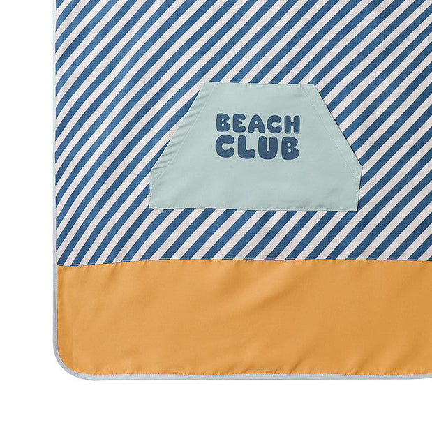 Poncho de Playa Stripes Blues & Beyond - Monnëka