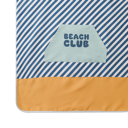 Poncho de Playa Stripes Blues & Beyond - Monnëka