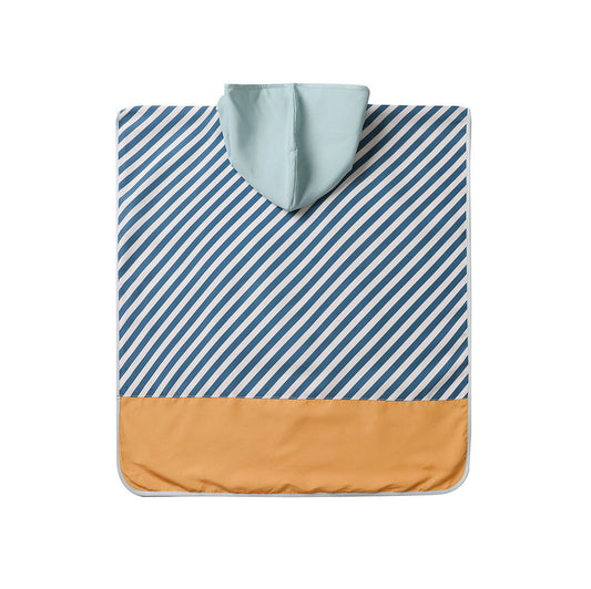 Poncho de Playa Stripes Blues & Beyond - Monnëka